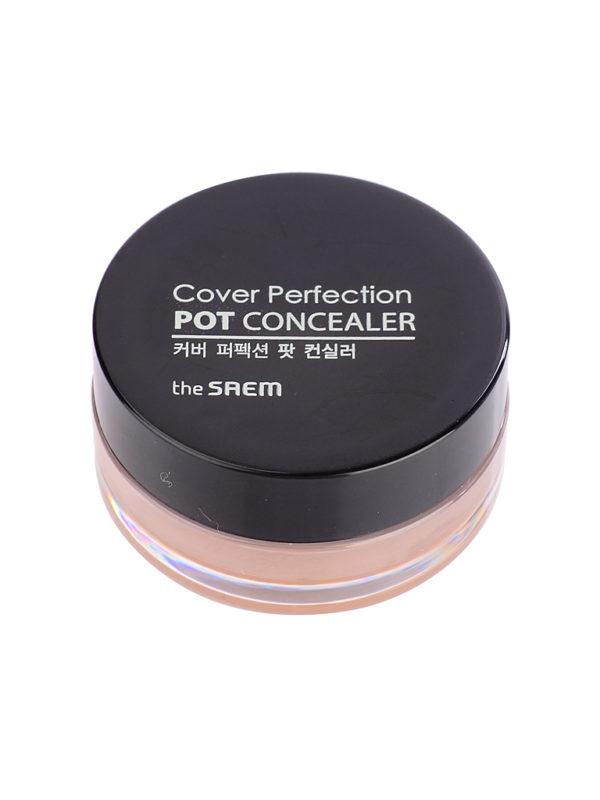 КОНСИЛЕРКОРРЕКТОР THE SAEM COVER P - 01COVER PERFECTION POT CONCEALER 01.CLEAR BEIGE 4G.
